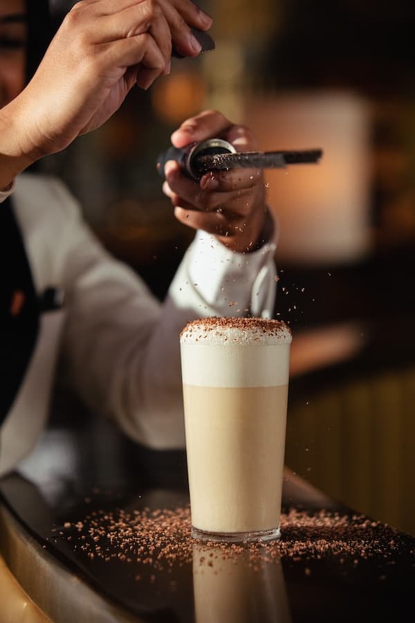 Simple Pleasures: Ramos Gin Fizz with the signature tall pour.