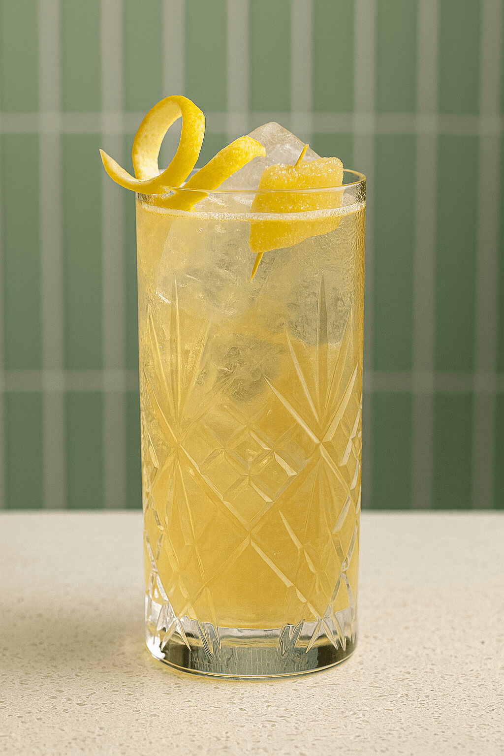 Kintan cocktail menu drink, photographed for the in-bar list.