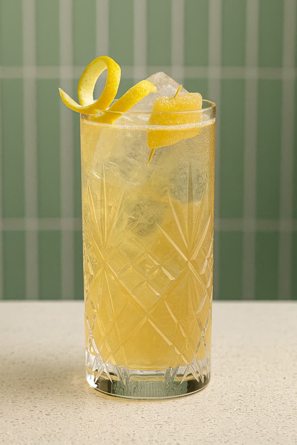 Kintan cocktail menu drink, photographed for the in-bar list.