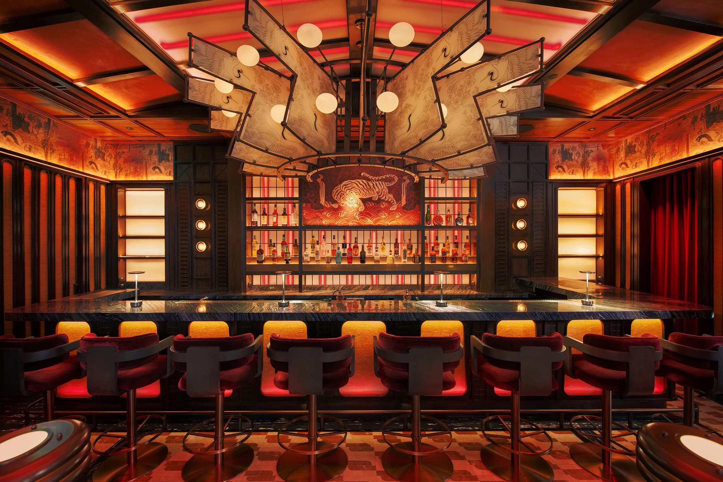 Soolhaus in Bangkok's Koreatown, the Korean-inspired cocktail bar the team shaped the brand, concept, and beverage programme for.